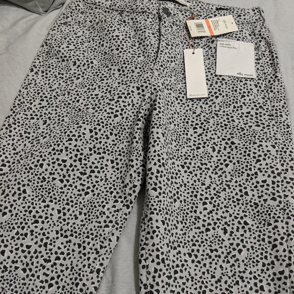 NWT Ella Moss Leopard Print Skinny Jeans